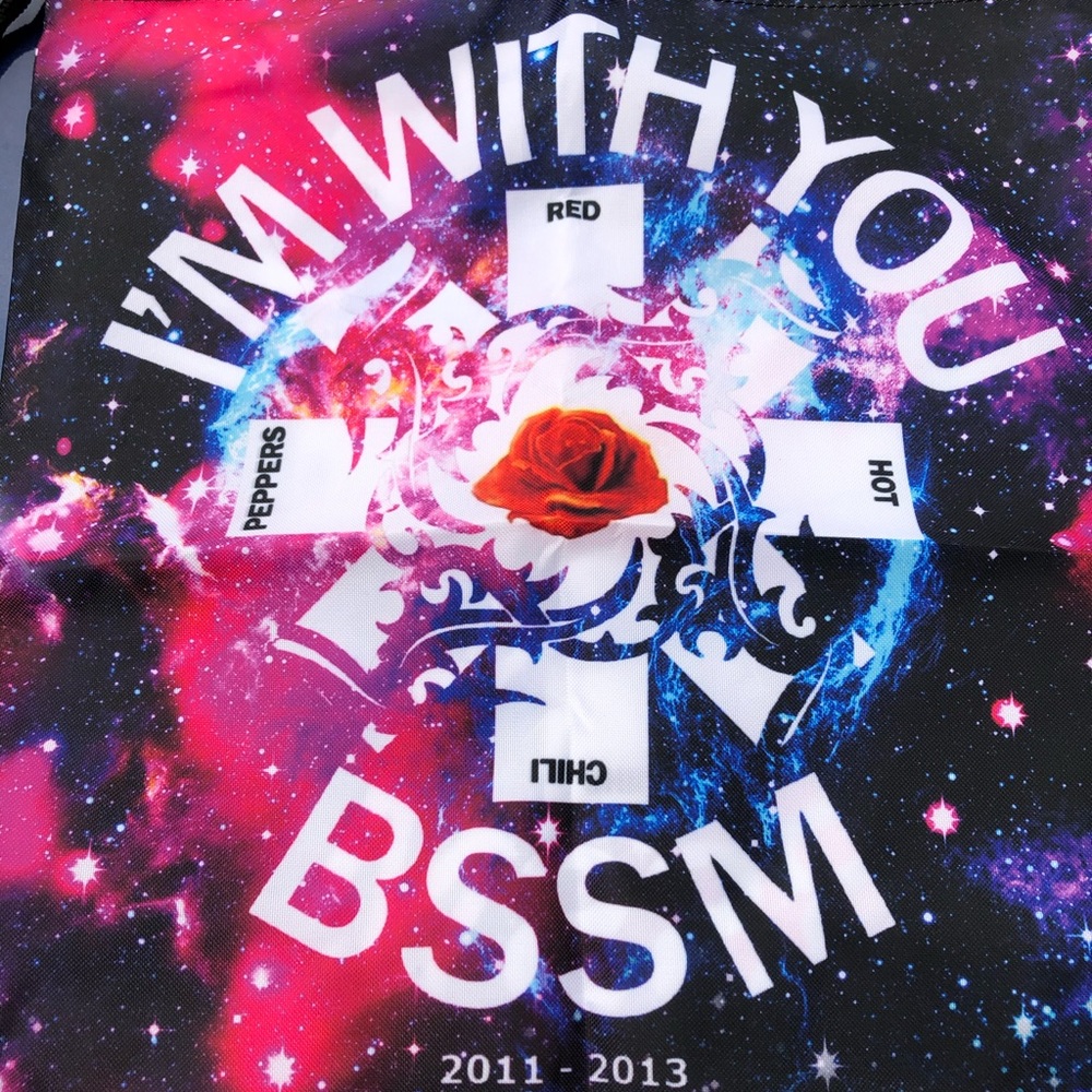 Red Hot Chili Peppers drawstring backpack